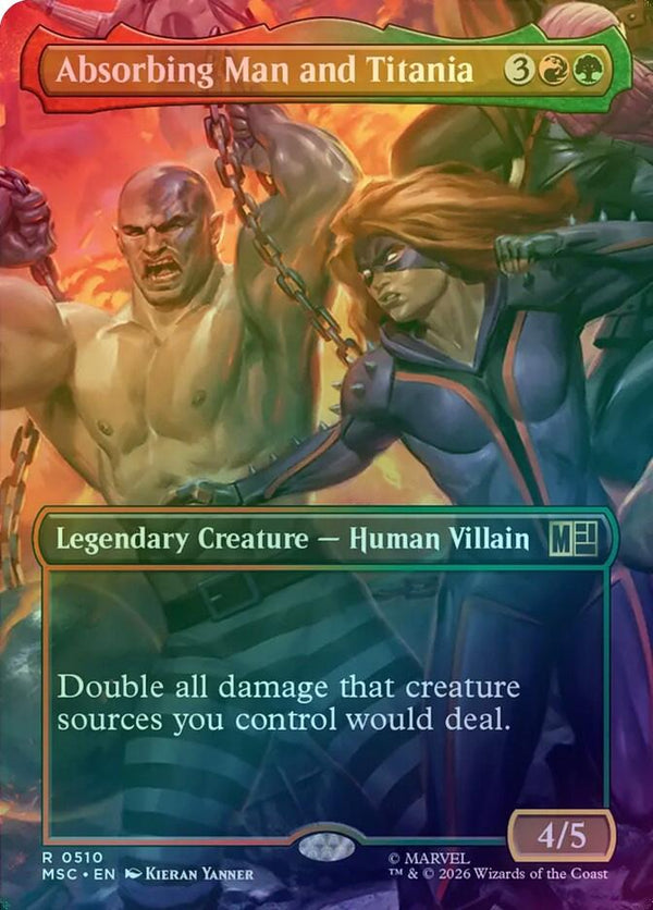Absorbing Man and Titania - Borderless Scene: Villains Unleashed (Foil) (MSC)