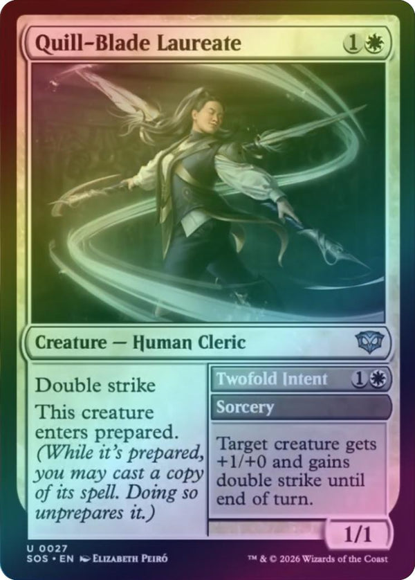 Quill-Blade Laureate // Twofold Intent (Foil) (SOS)