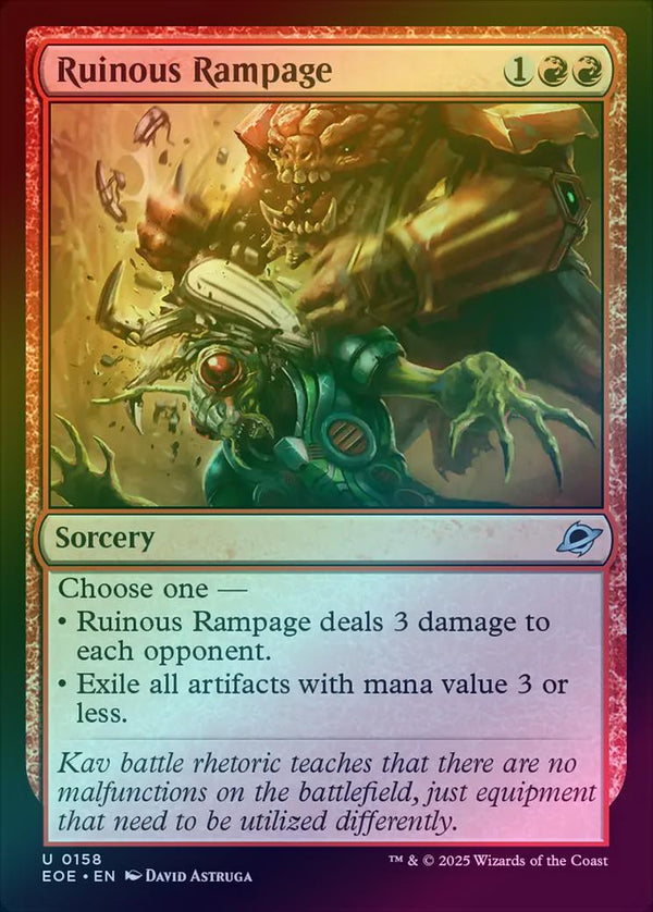 Ruinous Rampage (Foil) (EOE)