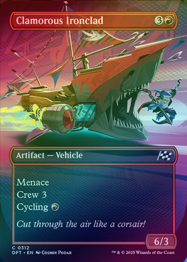 Clamorous Ironclad - Borderless Revved Up (Foil) (DFT)