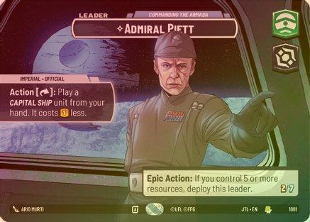 Admiral Piett - Commanding the Armada (Showcase) - 1001 - Rare (Foil)
