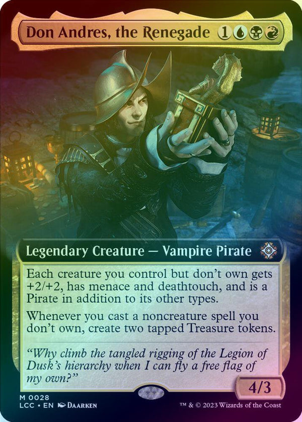 Don Andres, the Renegade - Extended Art (Foil) (LCC)