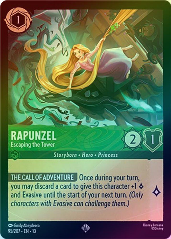 Rapunzel (Escaping the Tower) - 95/207 - Super Rare (Foil)