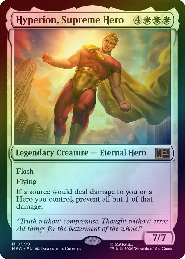 Hyperion, Supreme Hero (Foil) (MSC) (Pre-Order)