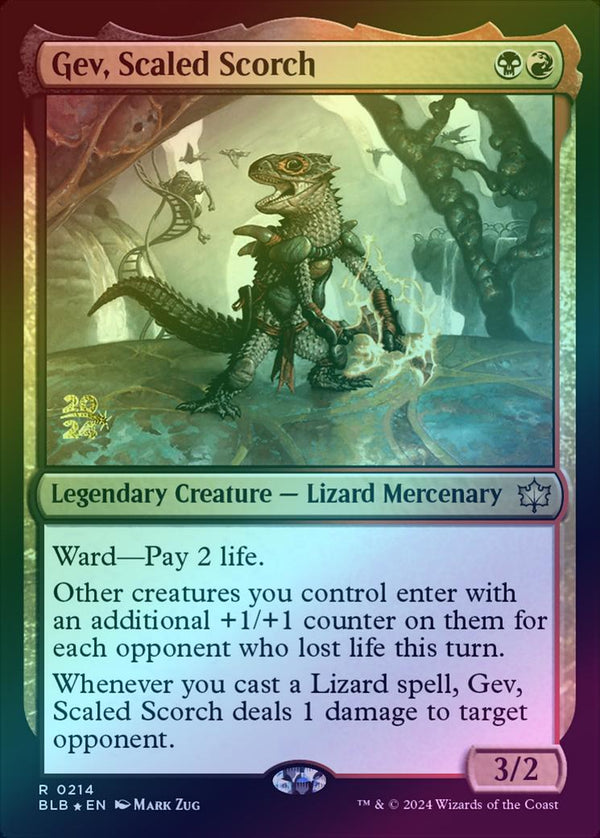 Gev, Scaled Scorch - Prerelease Promo (Foil) (PBLB)