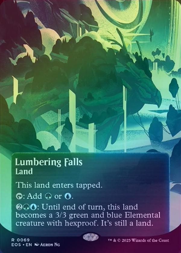 Lumbering Falls - Borderless Poster (Foil) (EOS)