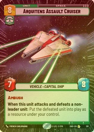 Arquitens Assault Cruiser (Hyperspace) - 391 - Rare (Foil)