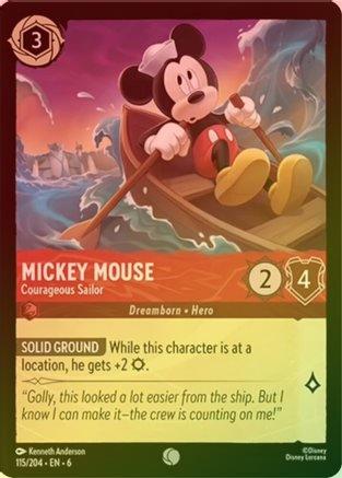 Mickey Mouse (Courageous Sailor) - 115/204 - Common (Foil)