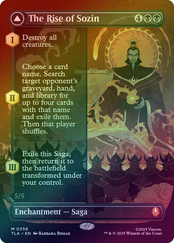 The Rise of Sozin // Fire Lord Sozin - Borderless Saga (Foil) (TLA)