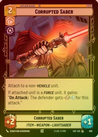 Corrupted Saber - 689 - Common (Foil)