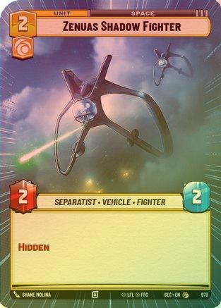 Zenuas Shadow Fighter (Hyperspace Foil) - 973 - Common (Foil)