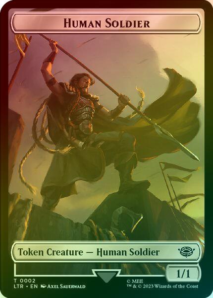 Human Soldier (002) // Food (010) Token (Foil) (TLTR)