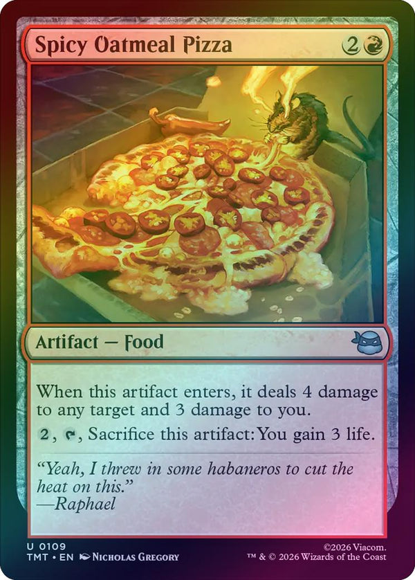 Spicy Oatmeal Pizza (Foil) (TMT)