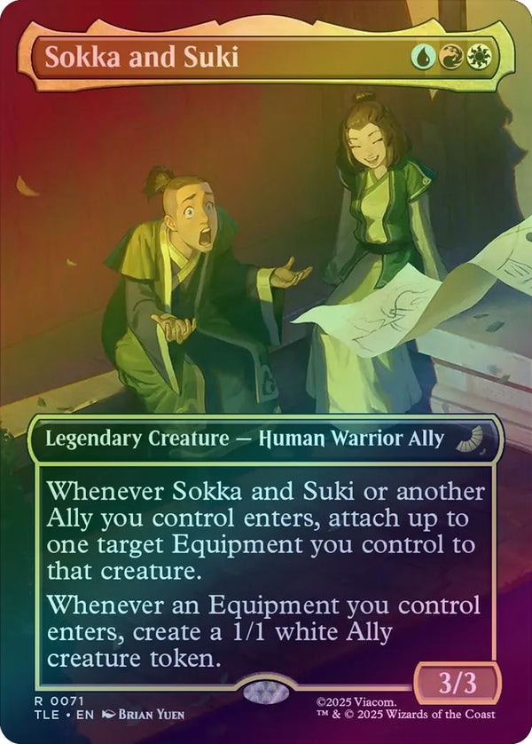 Sokka and Suki - Borderless Scene (Foil) (TLE)