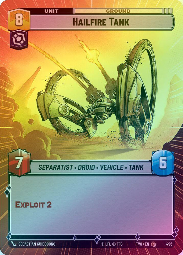Hailfire Tank (Hyperspace) - 496 - Common (Foil)