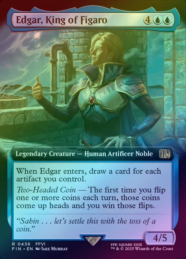 Edgar, King of Figaro - Extended Art (Foil) (FIN)