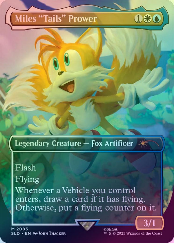 Miles Tails Prower - Secret Lair x Sonic: Friends & Foes (Rainbow Foil) (SLD)