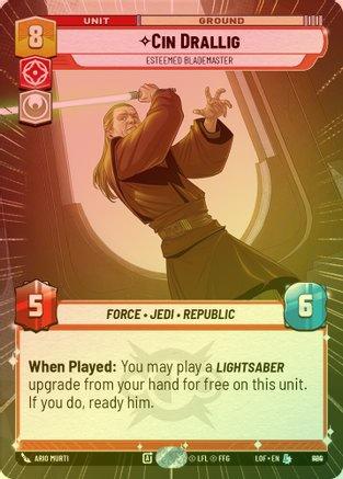 Cin Drallig - Esteemed Blademaster (Hyperspace) - 890 - Legendary (Foil)