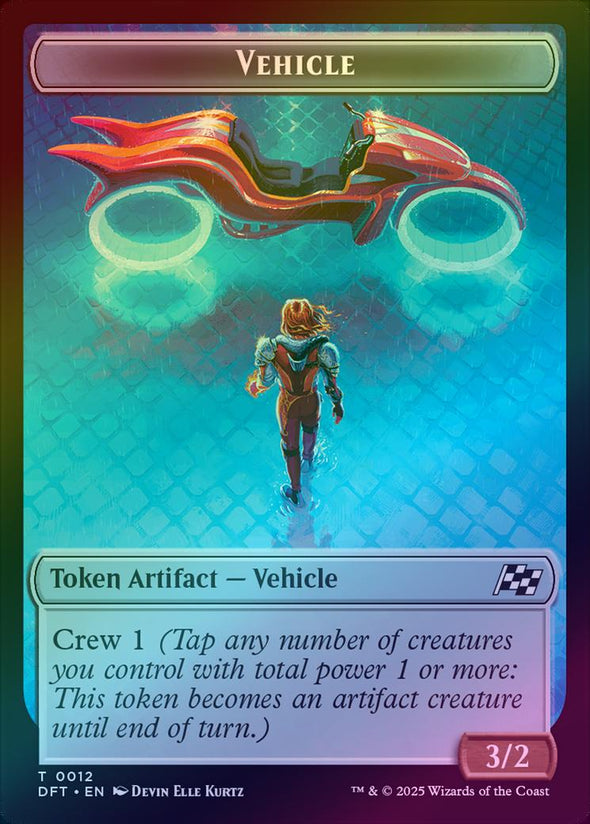 Chandra, Spark Hunter Emblem // Vehicle Token (Foil) (TDFT)