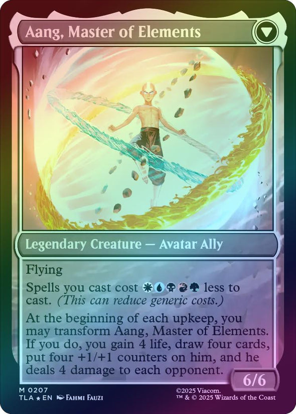 Avatar Aang // Aang, Master of Elements - Prerelease Promo (Foil) (PTLA)