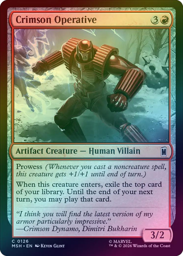 Crimson Operative (Foil) (MSH) (Pre-Order)