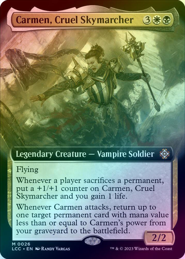 Carmen, Cruel Skymarcher - Extended Art (Foil) (LCC)