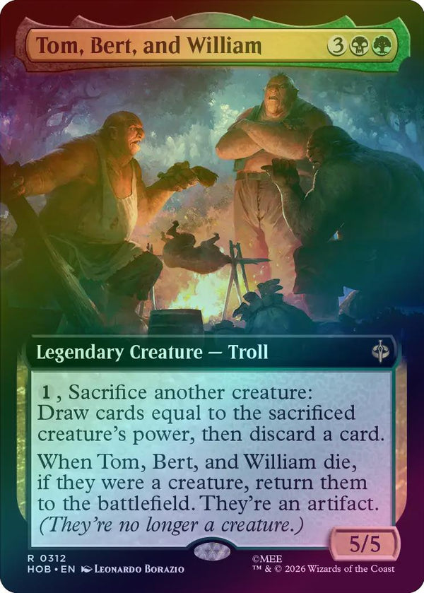 Tom, Bert, and William - Extended Art (Foil) (HOB) (Pre-Order)