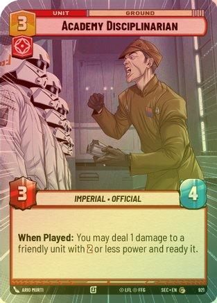 Academy Disciplinarian (Hyperspace Foil) - 921 - Common (Foil)