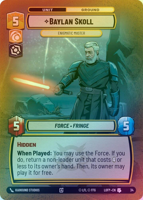 Baylan Skoll - Enigmatic Master - 34 - Uncommon (Foil)