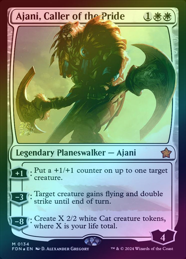 Ajani, Caller of the Pride - Prerelease Promo (Foil) (PFDN)