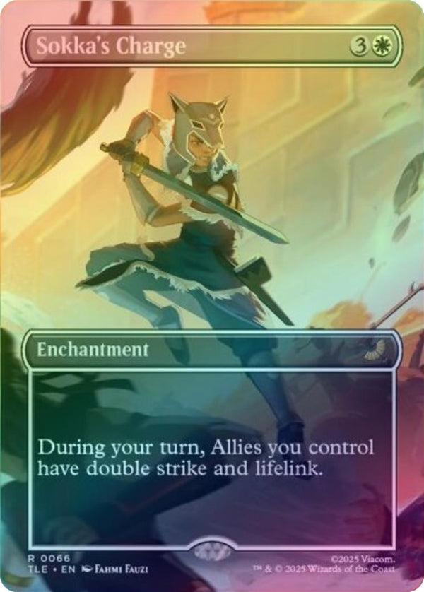 Sokka's Charge - Borderless Scene (Foil) (TLE)