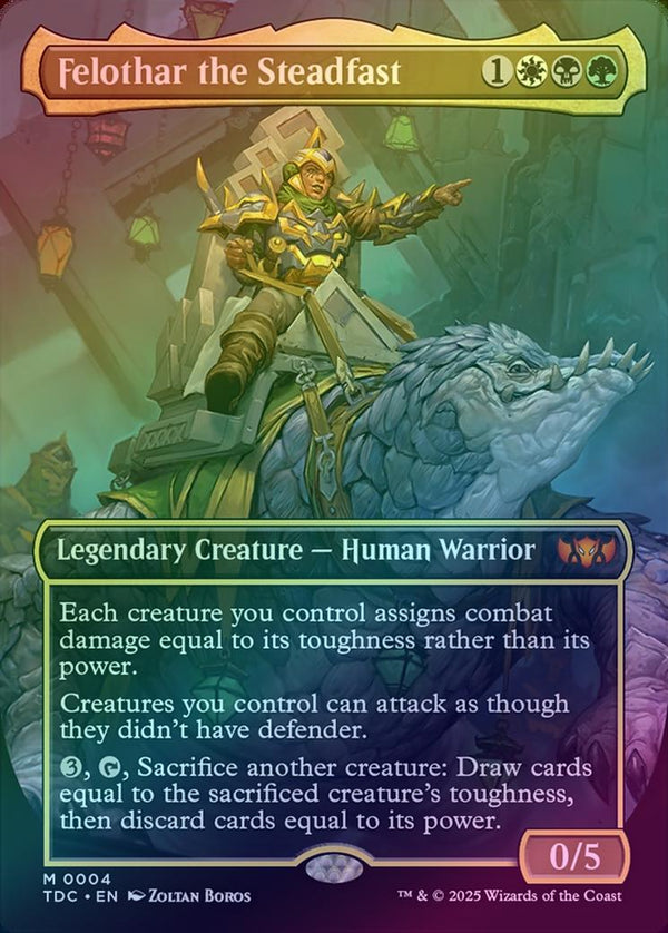 Felothar the Steadfast - Borderless (Foil) (TDC)