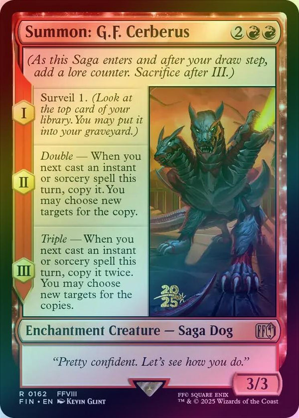 Summon: G.F. Cerberus - Prerelease Promo (Foil) (PFIN)