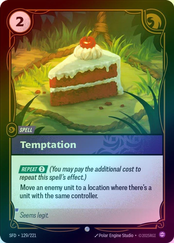 Temptation - 129/221 - Common (Foil)