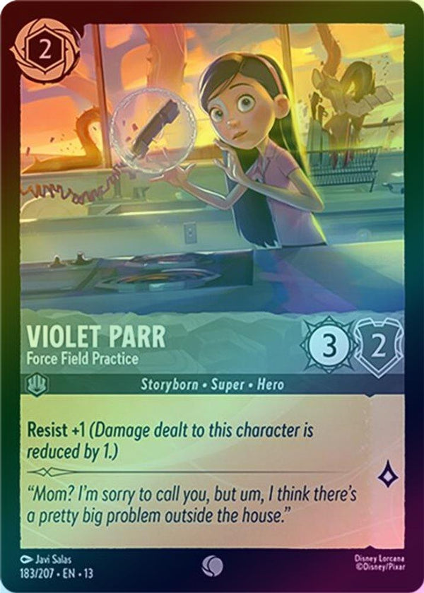 Violet Parr (Force Field Practice) - 183/207 - Common (Foil)