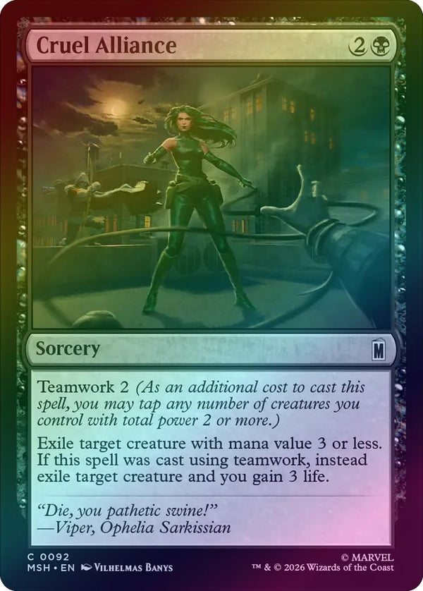 Cruel Alliance (Foil) (MSH) (Pre-Order)