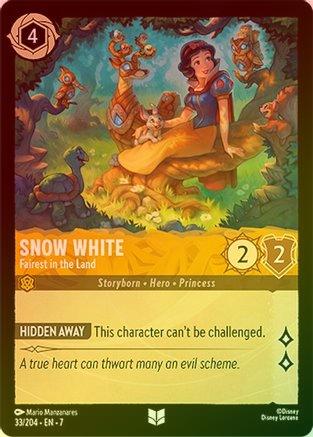 Snow White (Fairest in the Land) - 33/204 - Uncommon (Foil)