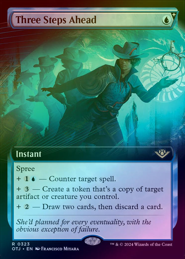 Three Steps Ahead - Extended Art (Foil) (OTJ)