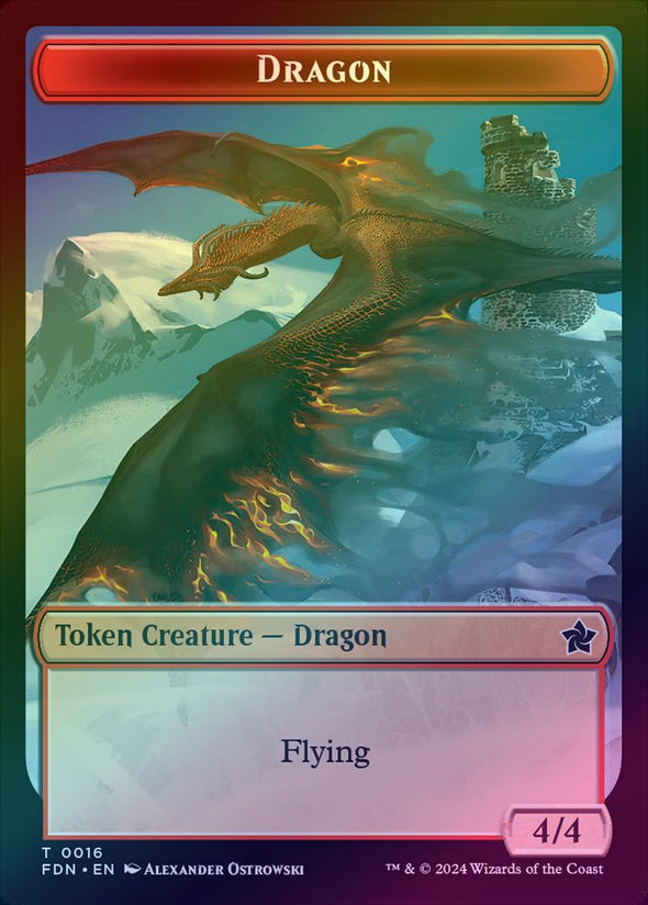 Dragon (16) // Dragon Token (17) (Foil) (TFDN)