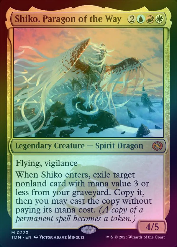 Shiko, Paragon of the Way (Foil) (TDM)