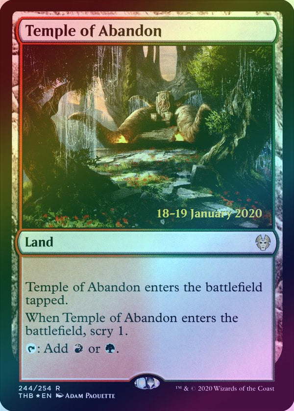 Temple of Abandon - Prerelease Promo (PTHB) (Foil)