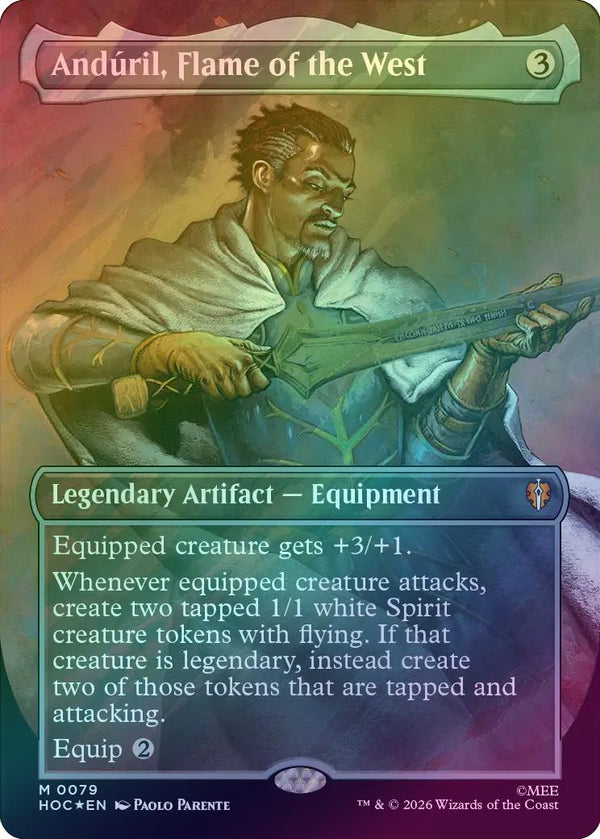 Andúril, Flame of the West - Borderless (Surge Foil) (HOC)