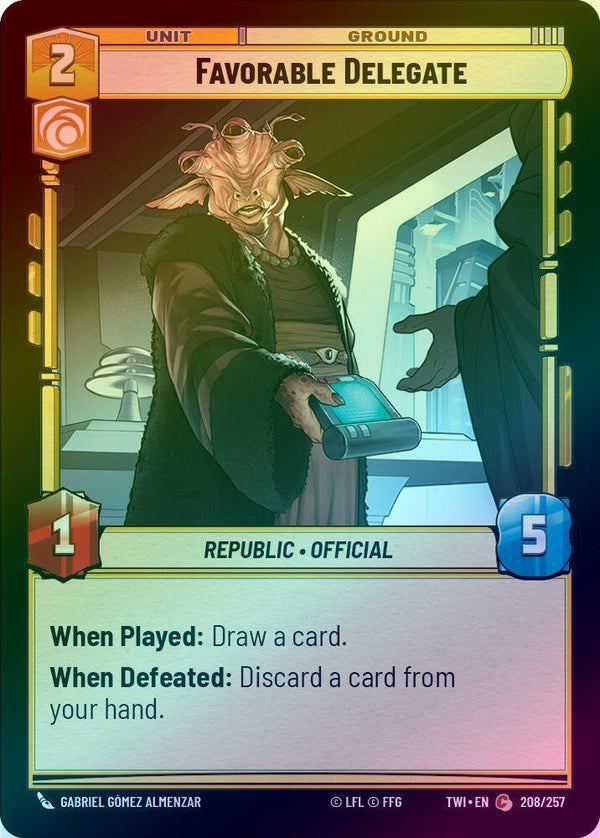 Favorable Delegate - 208/257 - Common (Foil)