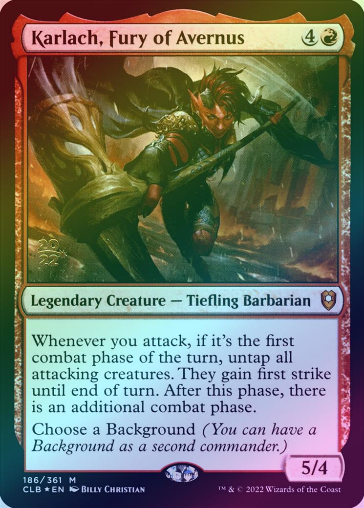 401 Games Canada - Karlach, Fury of Avernus - Prerelease Promo (Foil) (PCLB) 401 Games Canada - Karlach, Fury of Avernus - Prerelease Promo (Foil) (PCLB)