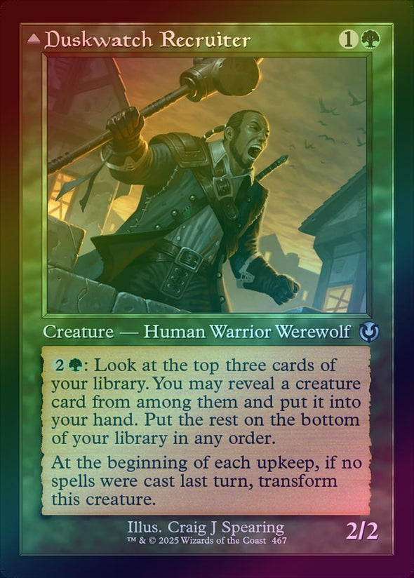 Duskwatch Recruiter // Krallenhorde Howler - Retro Frame (Foil) (INR)