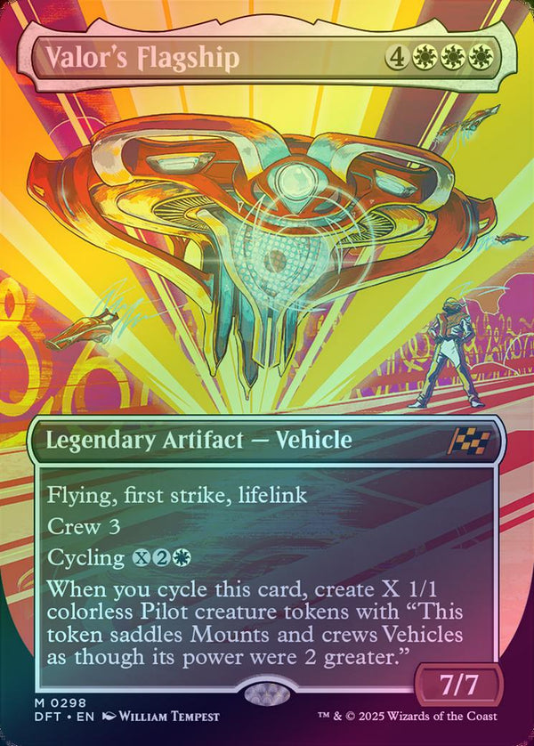 Valor's Flagship - Borderless Revved Up (Foil) (DFT)