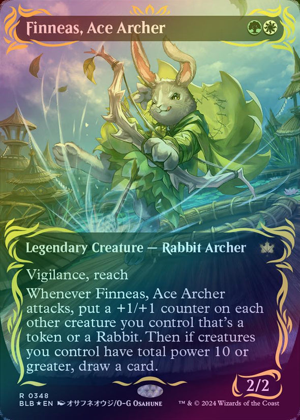 Finneas, Ace Archer - Borderless (Raised Foil) (BLB)