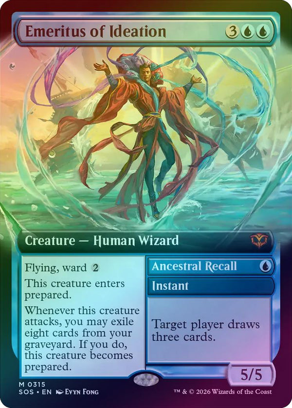 Emeritus of Ideation // Ancestral Recall - Extended Art (Foil) (SOS)
