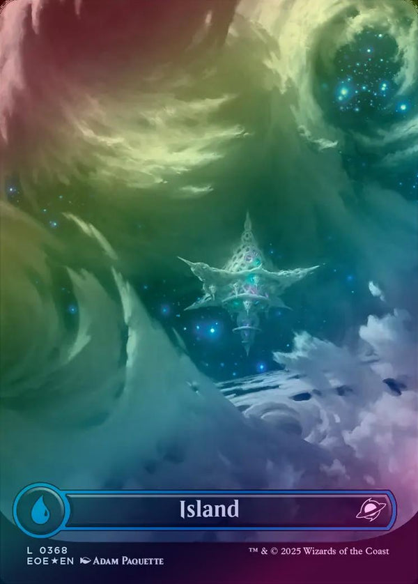 Island (368) - Celestial Borderless (Galaxy Foil) (EOE)