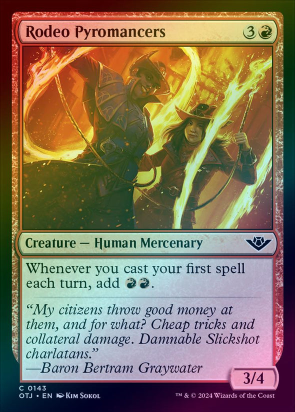 Rodeo Pyromancers (Foil) (OTJ)